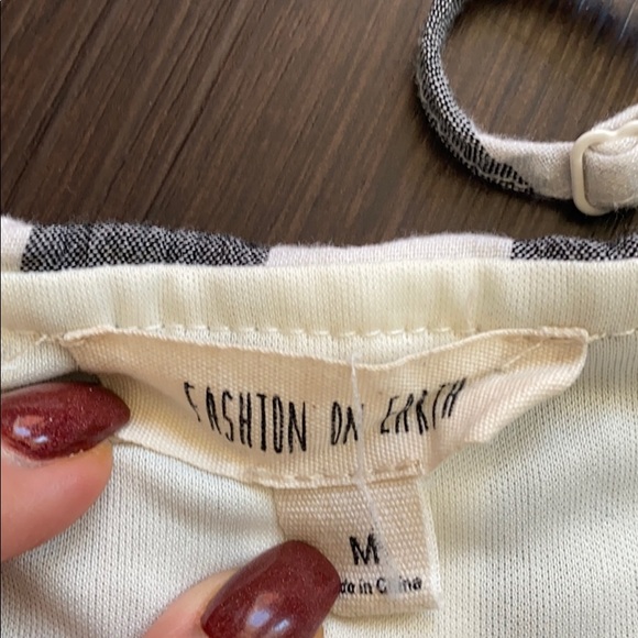 *SOLD* Pink Lily Btq Long Awaited Love Striped Romper - Picture 5 of 11